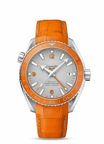 Omega Seamaster Planet Ocean 600M Co-Axial 43.5 GMT Platinum / Orange / Alligator 232.93.44.22.99.001 (23293442299001)